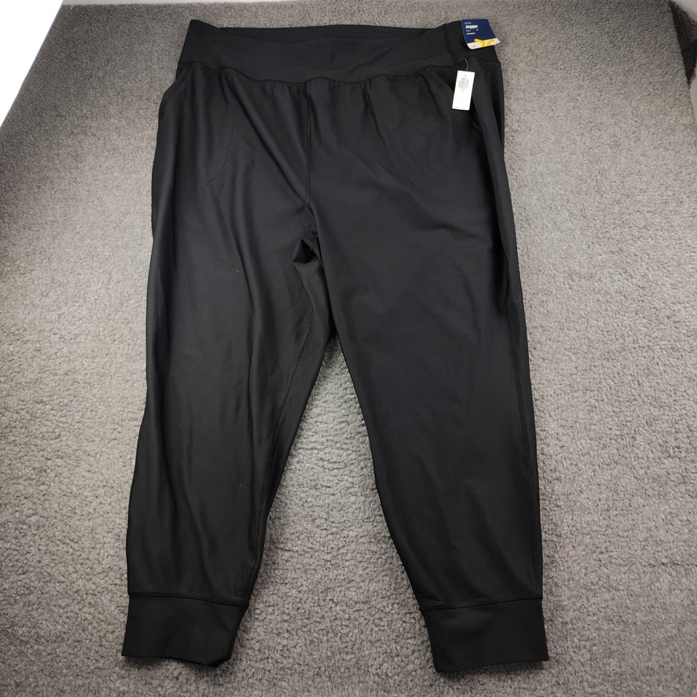 Old Navy Jogger Sz 3X Powersoft High-Rise Ankle Go-Dry Black Shapewear NWT